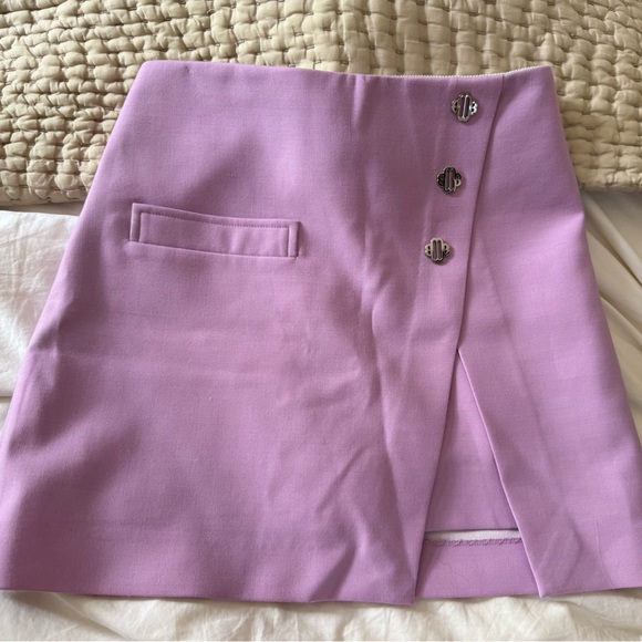 Maje Lilac Skort with White Accents - Picture 1 of 3